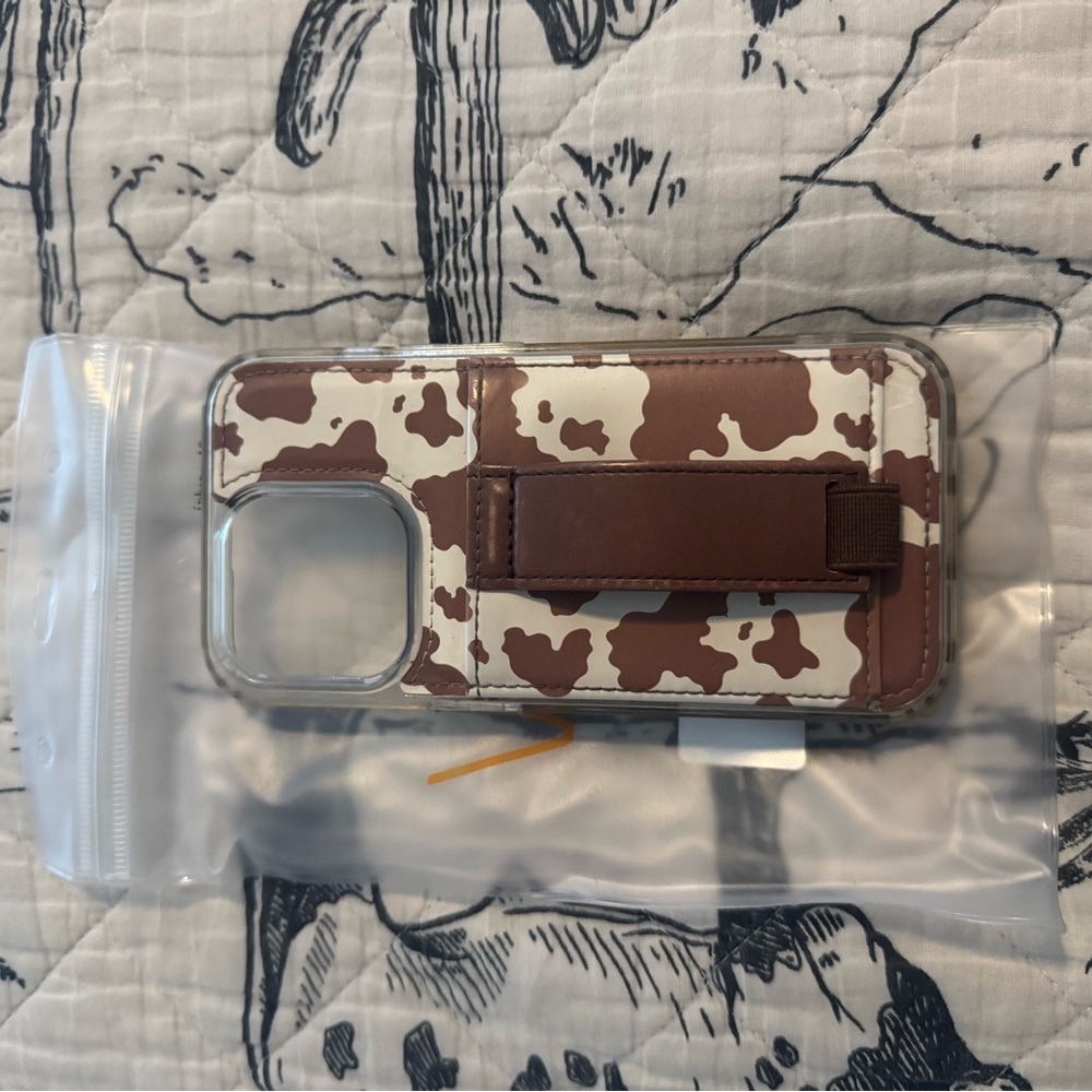 Cow Print Phone Case with Kickstand